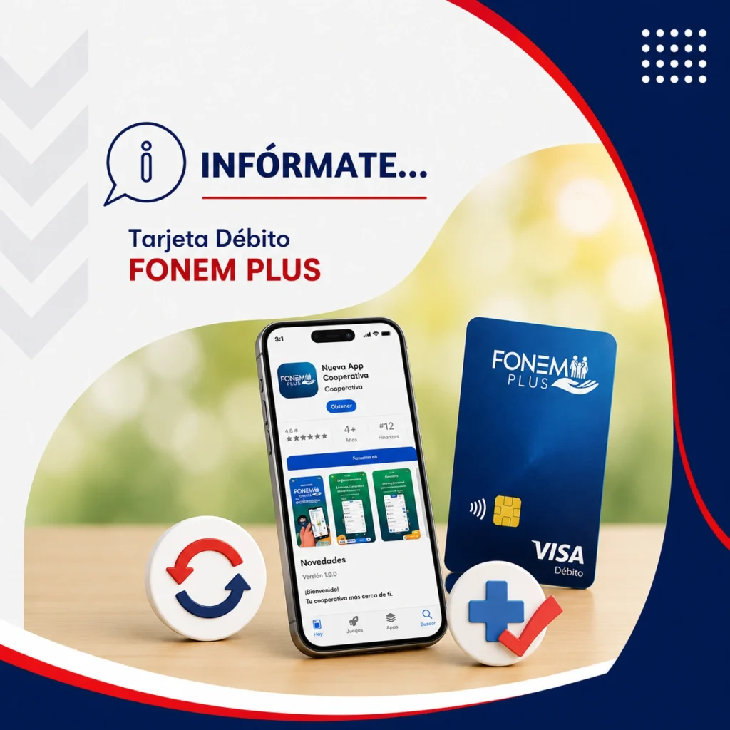 Tarjeta Débito FONEM PLUS y App Móvil