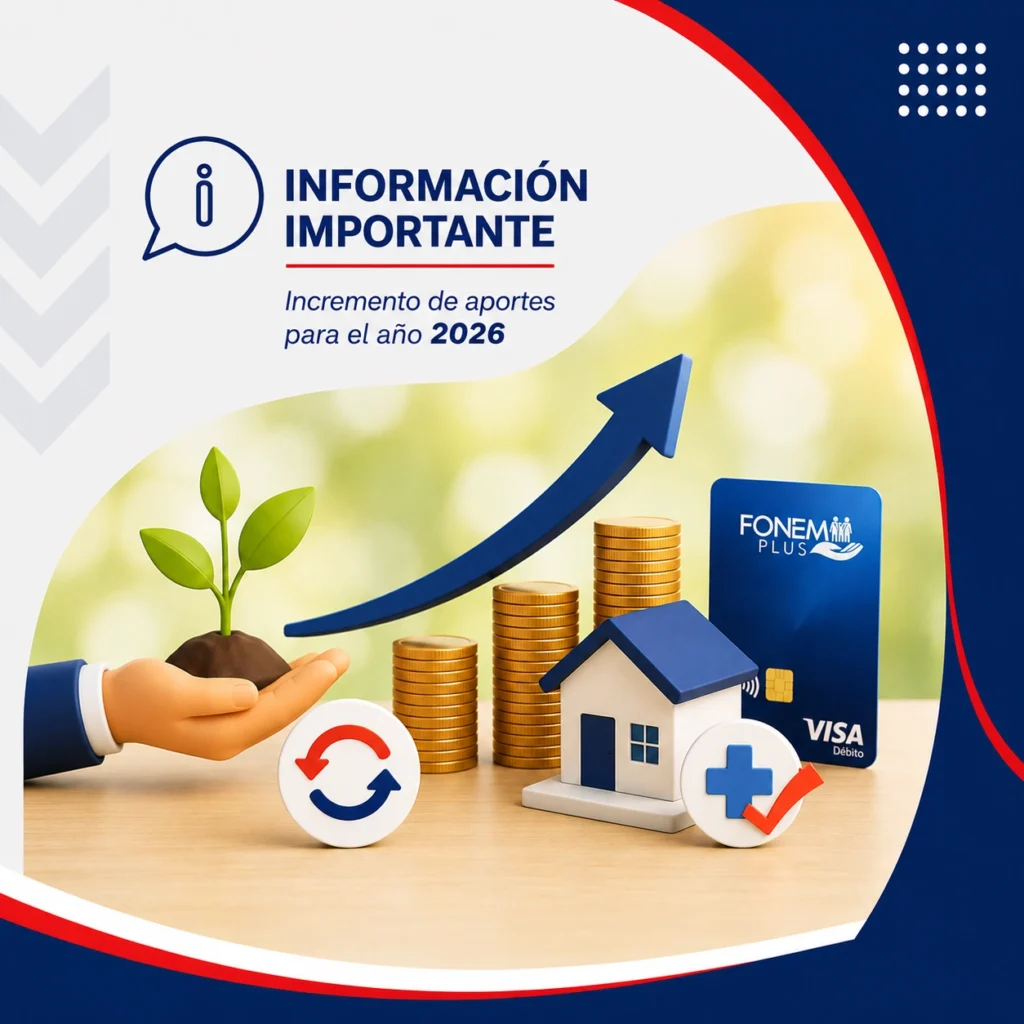 Incremento aportes para año 2026