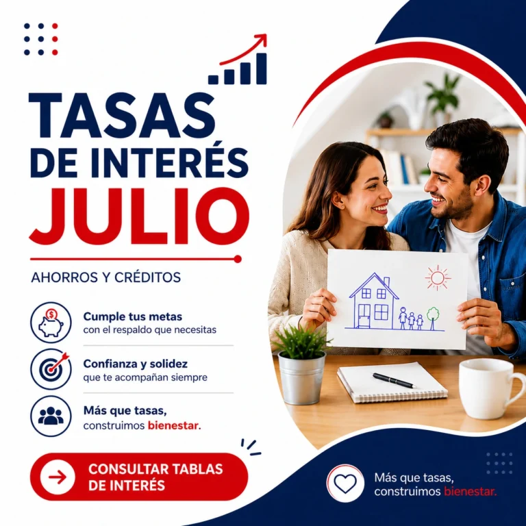 Conoce las tasas de interés vigentes para el mes de Julio
